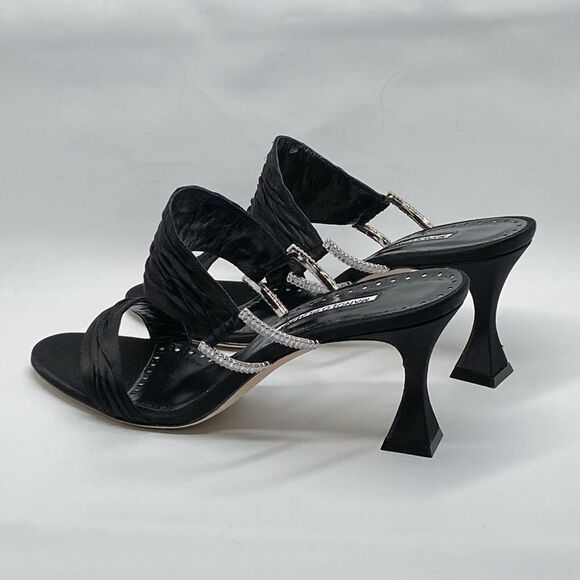 Manolo Blahnik Chinap 70MM Crystal Buckle Sandals size 41 - Picture 10 of 13